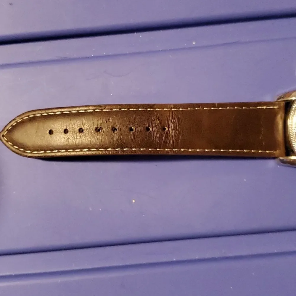 University of North Carolina Tarheels Sparo Analog Watch Mens Brown Leather Band